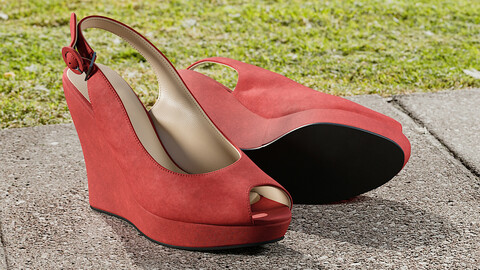 Realistic 3D model of Womens Shoes 3