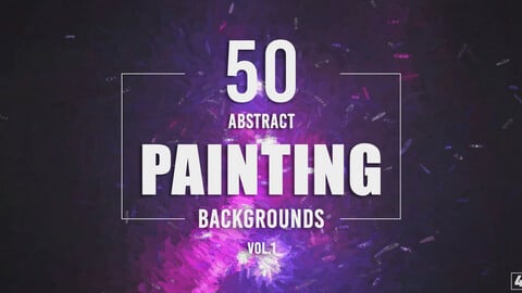 50 Abstract Painting Backgrounds - Vol. 1