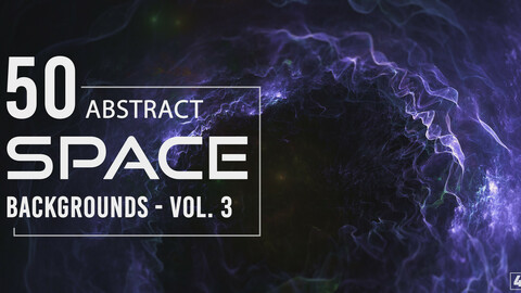 50 Abstract Space Backgrounds - Vol. 3