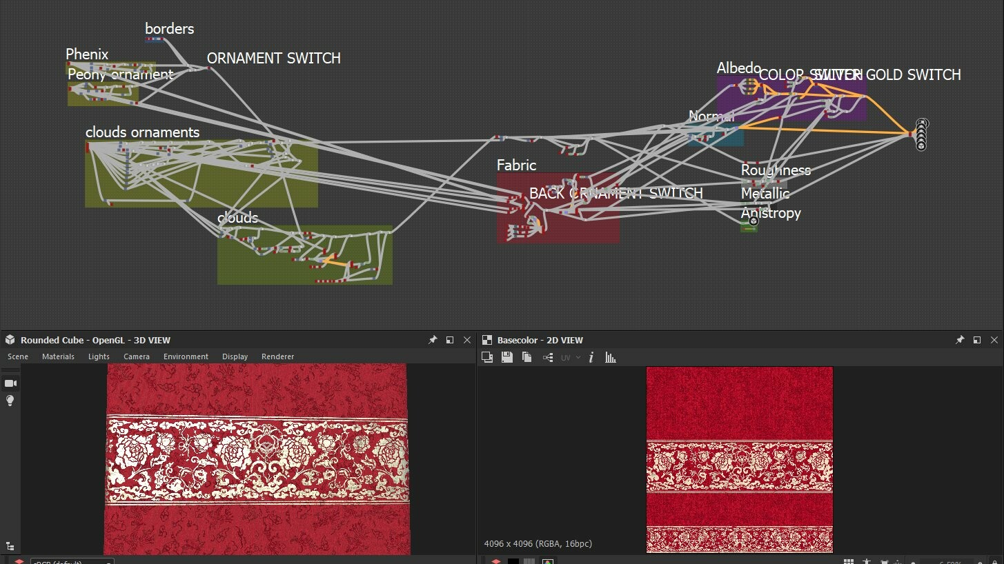 ArtStation Hanbok fabric Resources