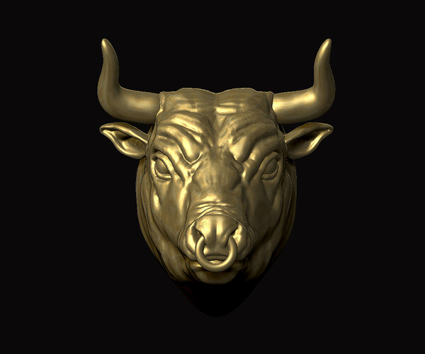 ArtStation - Bull Head 3D Print 3D print model | Resources