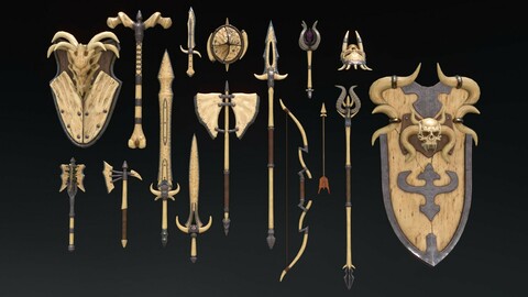 Fantasy Weapon Bone set