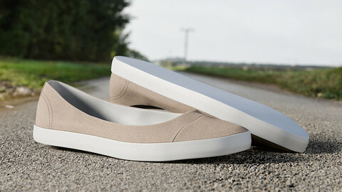 Realistic 3D model of Womens Shoes 4