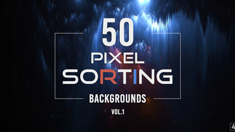 50 Pixel Sorting Backgrounds - Vol. 1