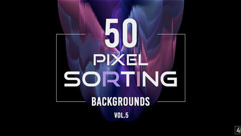 50 Pixel Sorting Backgrounds - Vol. 5