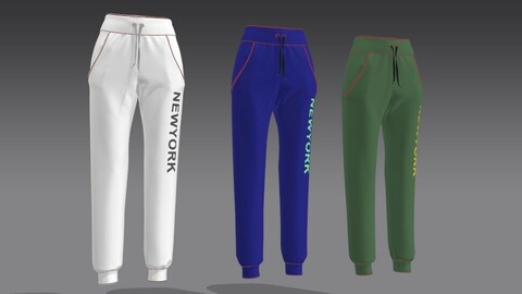 Track Pant in Marvelous Designer