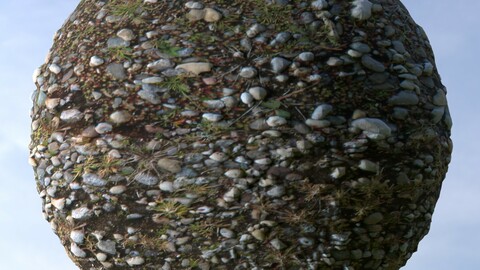 Gravel Grass 9 PBR Material