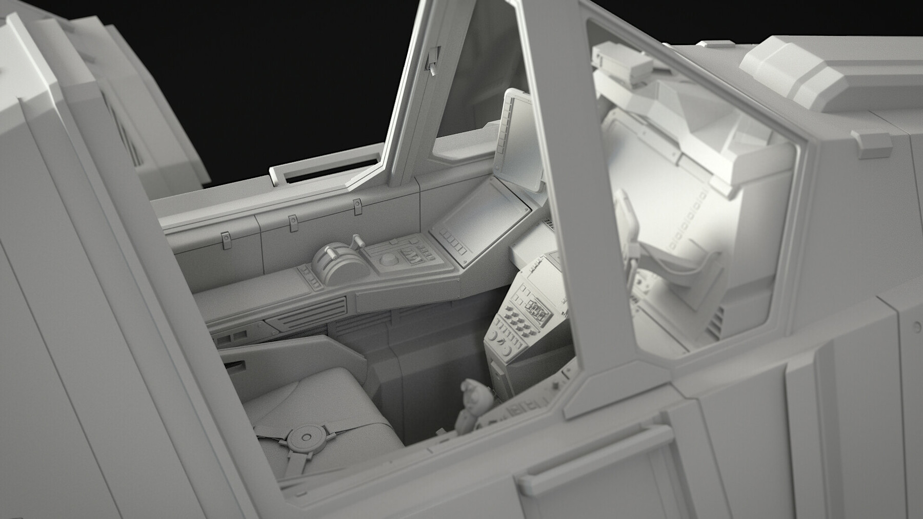 ArtStation - Hard surface 3D spaceship model | Resources