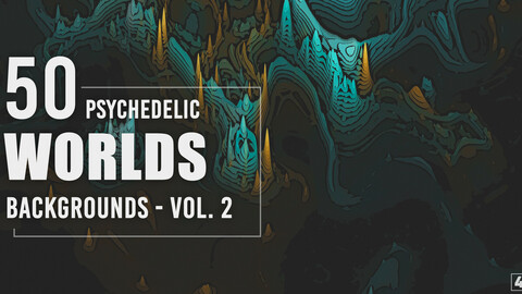 50 Psychedelic Worlds Backgrounds - Vol. 2