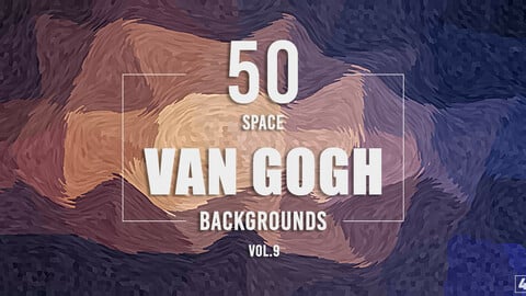 50 Van Gogh Space Backgrounds - Vol. 9