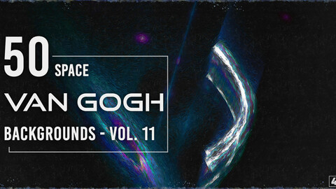 50 Van Gogh Space Backgrounds - Vol. 11