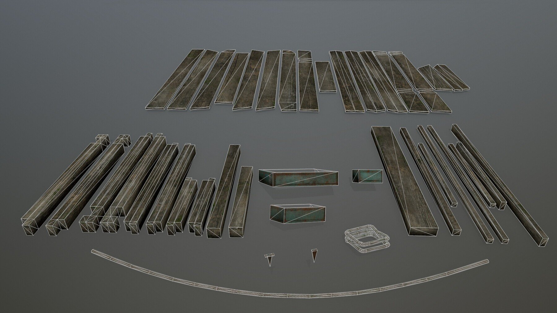 ArtStation - Wooden Pier Set | Game Assets