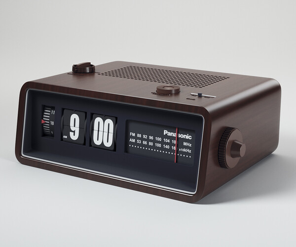 ArtStation Retro Flip Clock Pack Resources