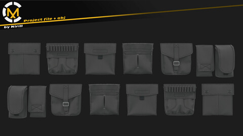 Pocket Set. Clo3D/Marvelous Project + Obj.