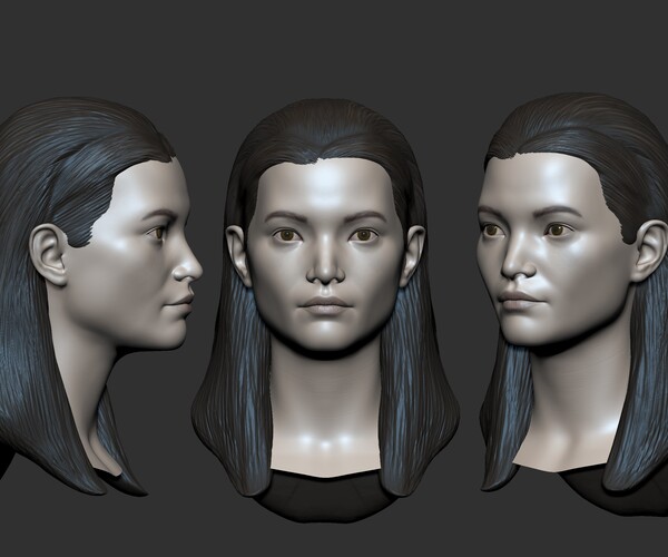 ArtStation - Woman Head Base mesh 3D model | Resources