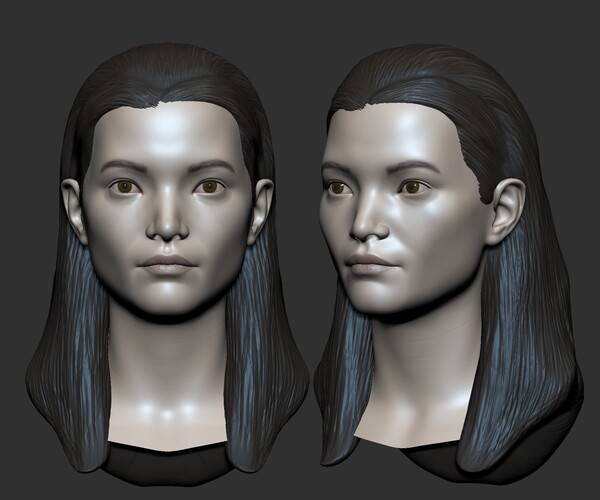 ArtStation - Woman Head Base mesh 3D model | Resources