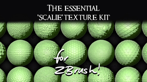 The Essential Scalie Texture Kit for ZBrush