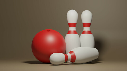 Bowling Ball and Pins
