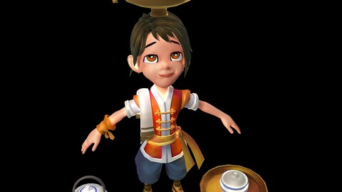 Game character character - clerk