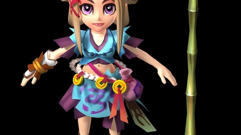 Game characters - beggars female disciples