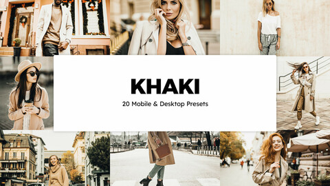 20 Khaki LUTs and Lightroom Presets