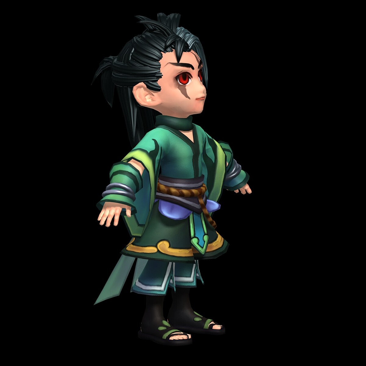 ArtStation Game characters fishing nets Knife hand Game Assets