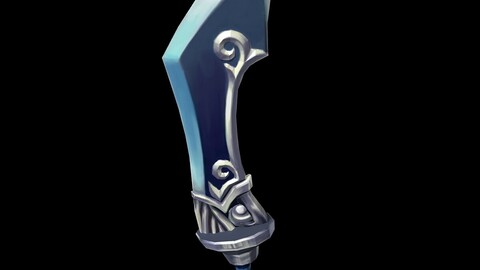 Game character weapon - big knife