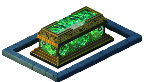 Ghost Mountain - Bronze Crystal Coffin