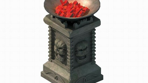 Army camp ancient battlefield - brazier