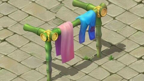 Cartoon world - love clothes racks