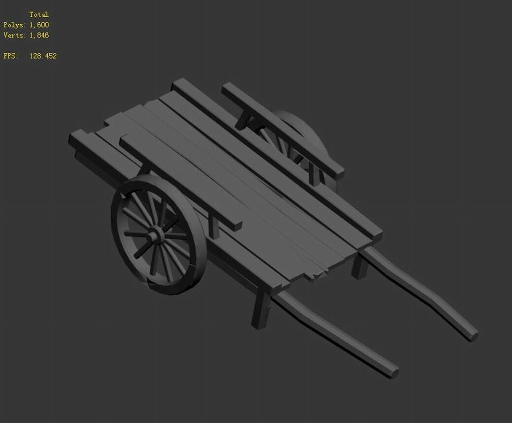 ArtStation Wooden Trolley 032 Game Assets   File 