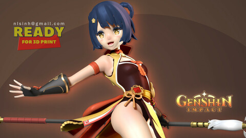 Xiangling - Genshin Impact Fanart