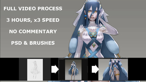 Azura from Fire Emblem video process