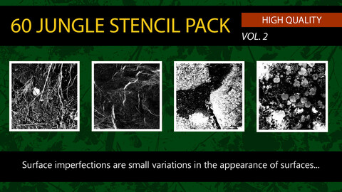 " 60 Jungle Stencil Pack" vol. 2