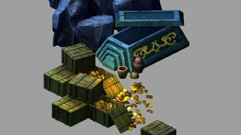 Tomb Map - Coffin Box Gold Coins