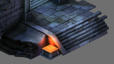 Tomb Map - Doorway Staircase Base 02