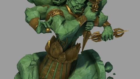 Art Stone Sculpture - Hand Holding Statue