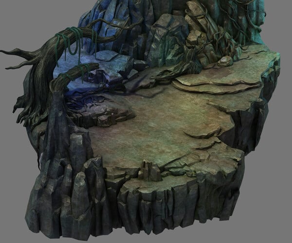 ArtStation - Fallen Land - Jungle Stone Forest 02 | Game Assets