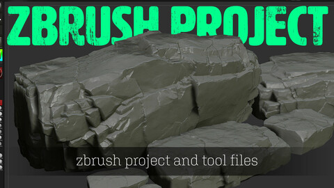 Rock Sculpt Zbrush Project