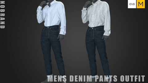 Mens - Denim Pants Outfit
