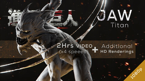 Jaw Titan - Redesign Speedsculpt in ZBrush