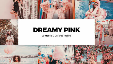 20 Dreamy Pink LUTs and Lightroom Presets