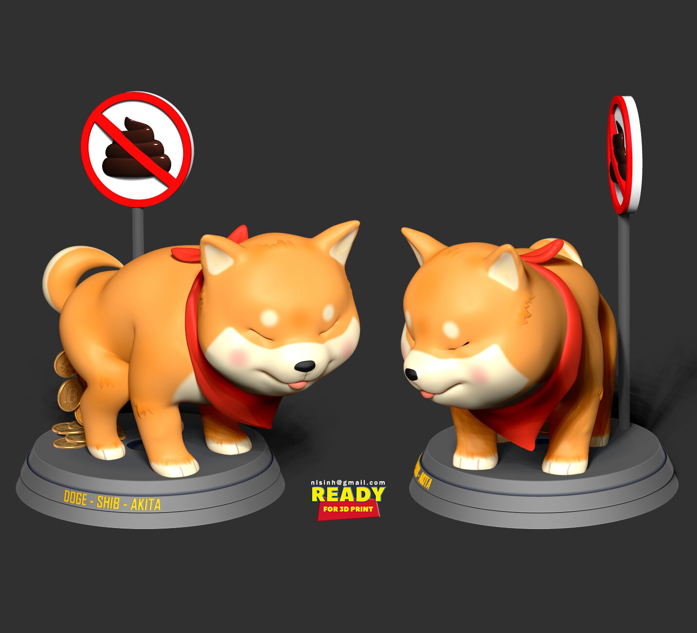 ArtStation Shiba with cryptocurrency Resources