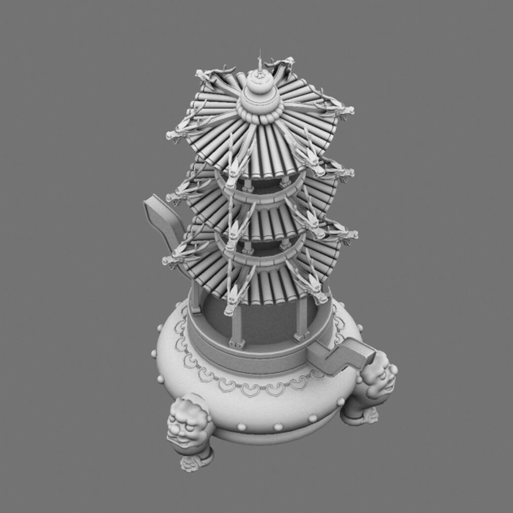ArtStation Decorations Incense burner 067 Game Assets