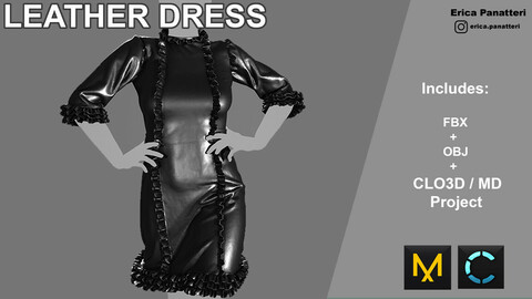 Leather dress