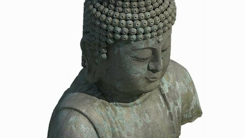 Large Stone Carving - Buddha 02