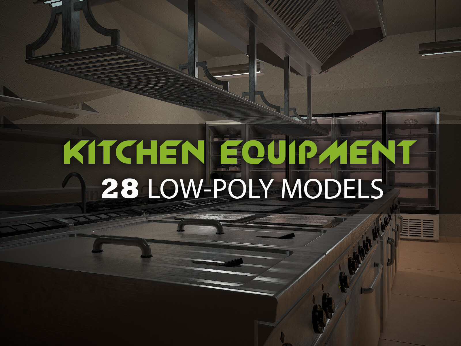 ArtStation - Kitchen Equipment Pack pbr Low-poly 3D model | Game Assets