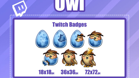 7x OWL TWITCH Sub Badges