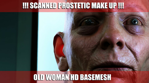 SCANNED OLD WOMAN HD BASEMESH