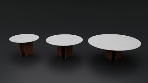 Alan Tondo 3 Gambe C Dining Table by Porada